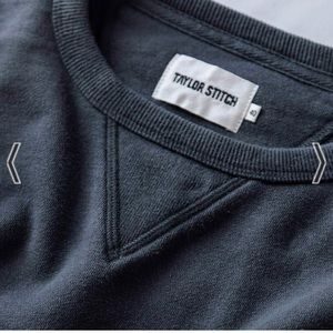 Taylor Stitch Filmore Crewneck Coal Terry - BRAND NEW